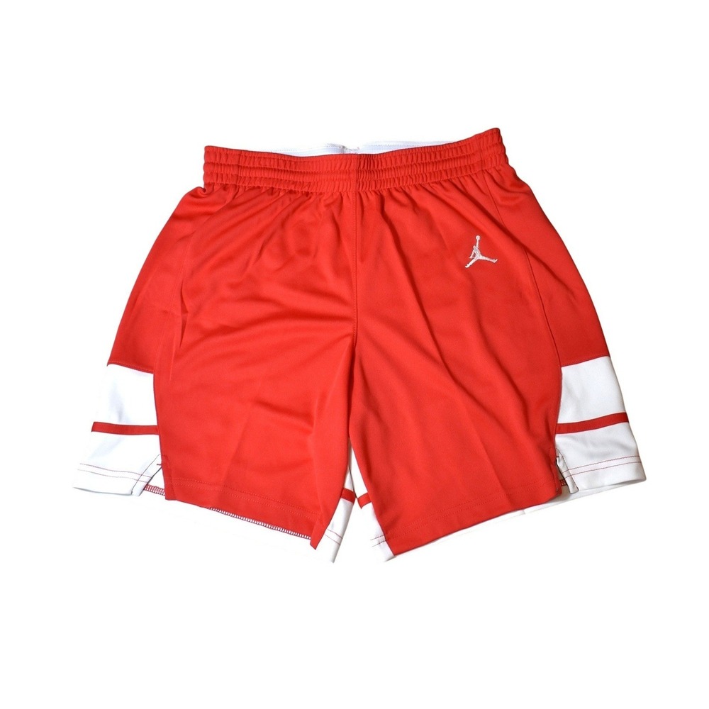 Jordan Jumpman Stock Overtime Basketball Shorts Red‎ White Mens M NWT FQ5375-657